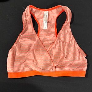 Gilligan & O'Malley Orange Striped Nursing Bra